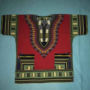 DASHIKI Multi colored top unisex size L